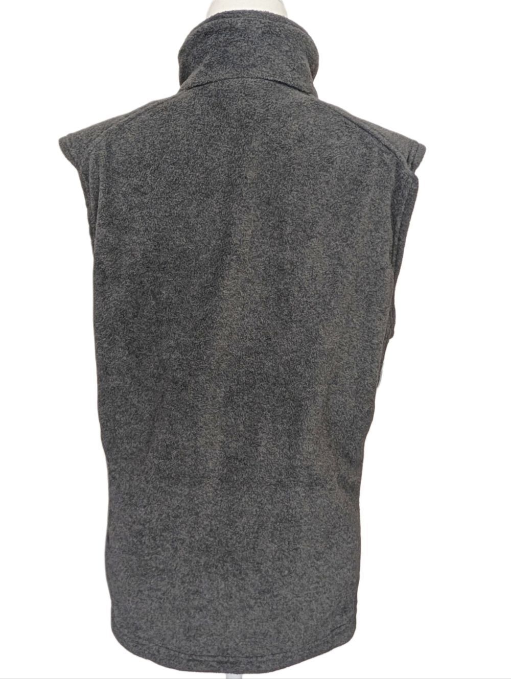 Columbia Mens Dark Gray Fleece Steens Mountain Zip Up Vest Size Medium - Picture 5 of 9